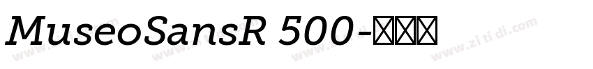 MuseoSansR 500字体转换